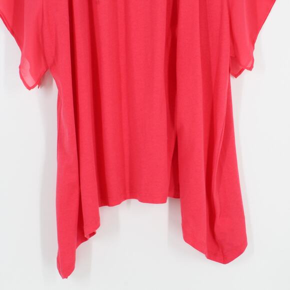 Michael Kors Flowy Top 3x Handkerchief Hem - Picture 5 of 13